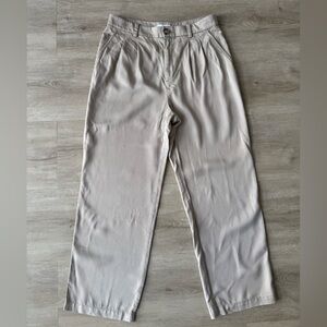LOFT Khaki Cream Tan Trousers Pants SZ 6P
